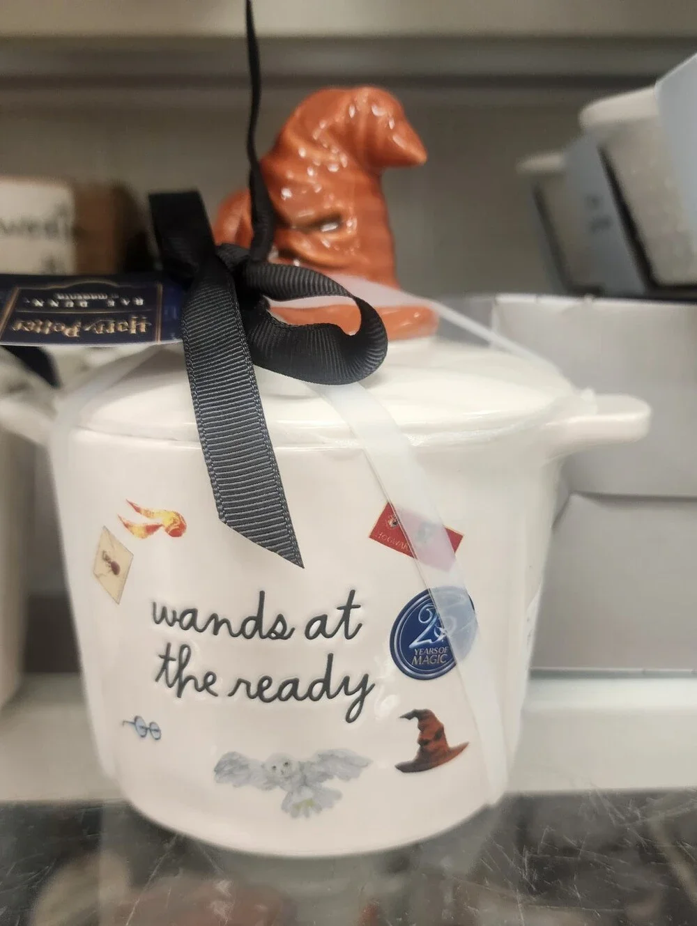 Welcome to Hogwarts Ceramic Casserole/Mini Baker with Sorting Hat Lid